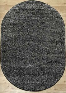 Овальный ковер PLATINUM T600 GRAY-BLACK ― МОС ПАЛАС