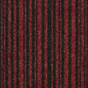 Ковровая Плитка Stripe (Страйп) 165 Красный-Черный ― МОС ПАЛАС